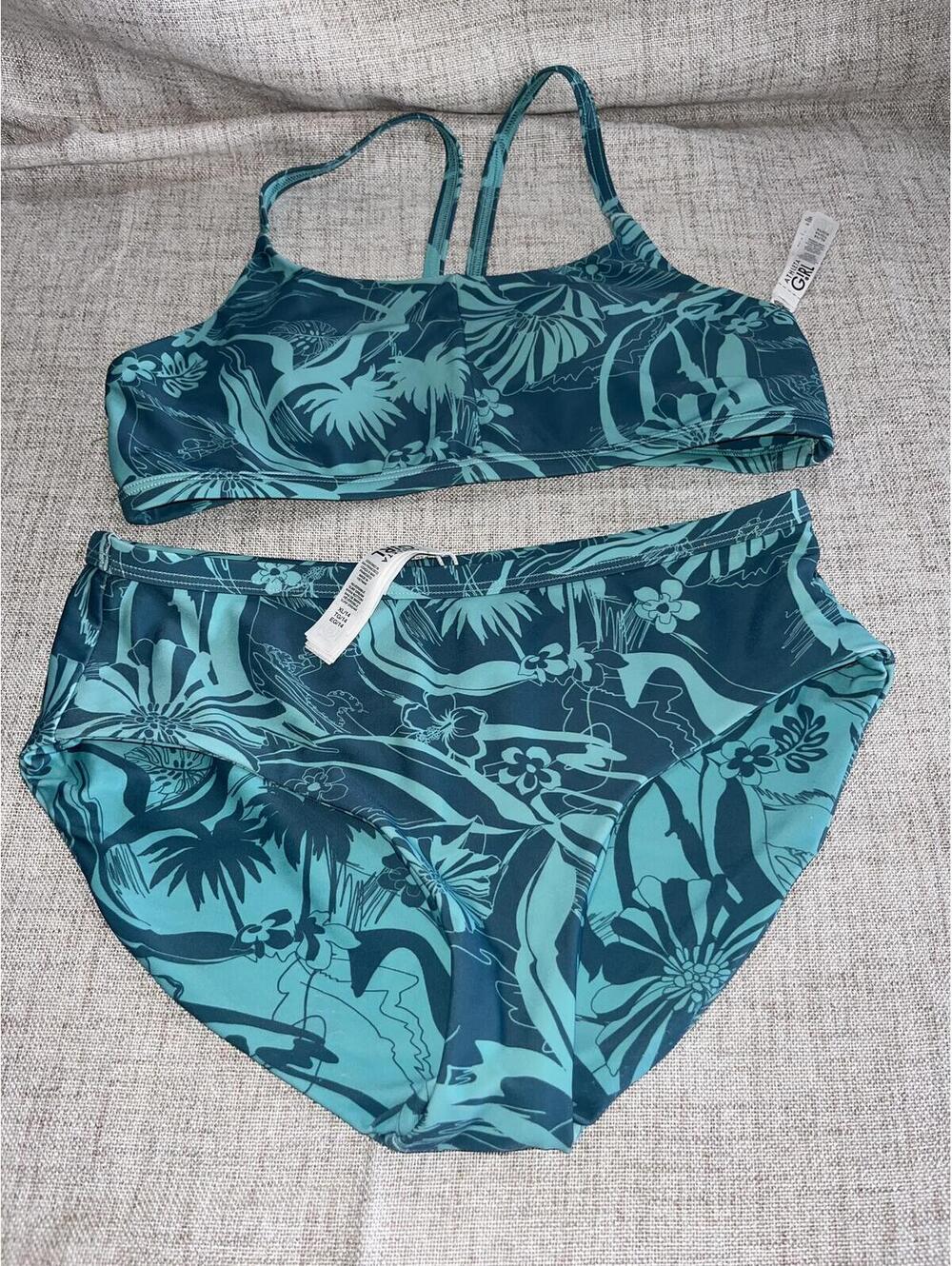 Athleta Girl Tankini ?reversible? Floral Print XL